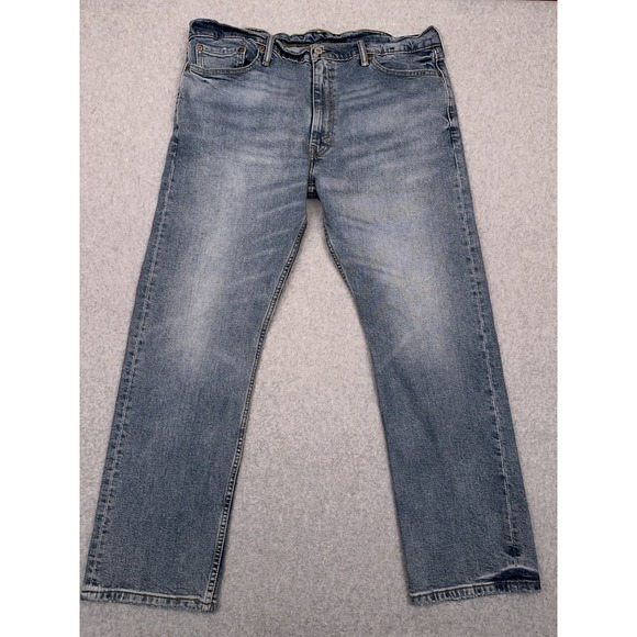 Levi's 513 Jeans Mens 38x30 Slim Straight Medium Wash Denim Stretch Discontinued - Picture 1 of 10